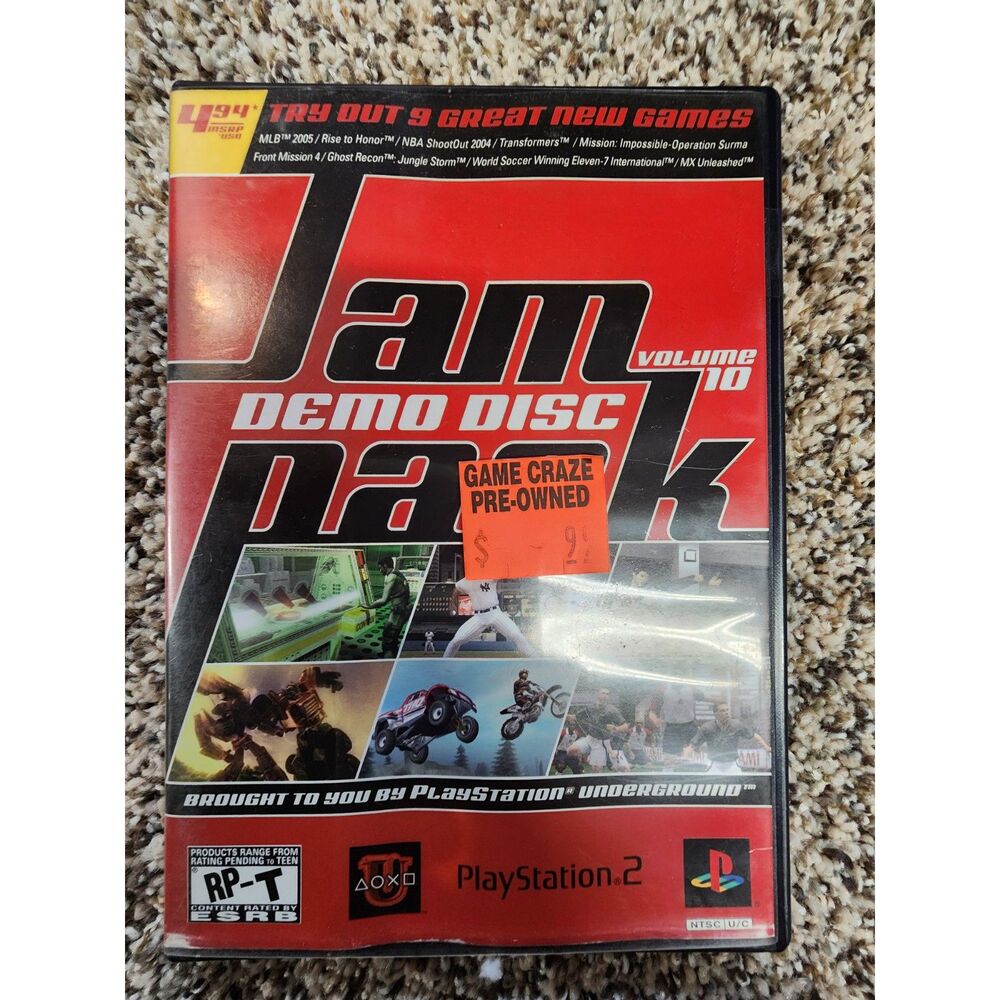 Jam Pack Volume 10 for Playstation 2 CIB!